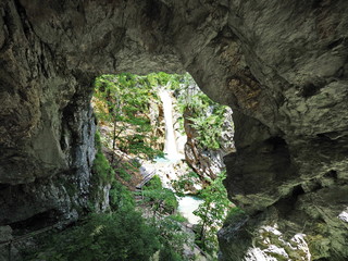 Wasserfall in den Karawanken - Waterfall in the Karawanken