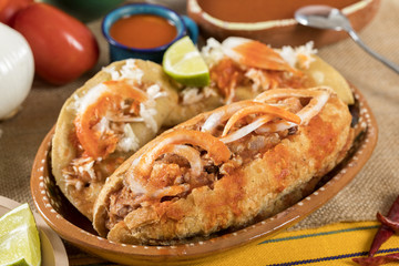 Typical Mexican cuisine.Delicious and typical food