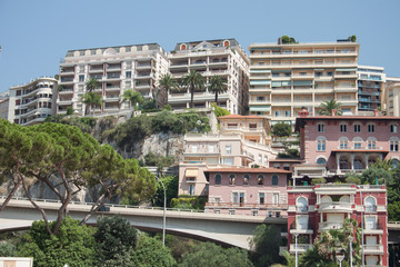 Fototapeta premium Stadtkulisse von Mote Carlo, Monaco