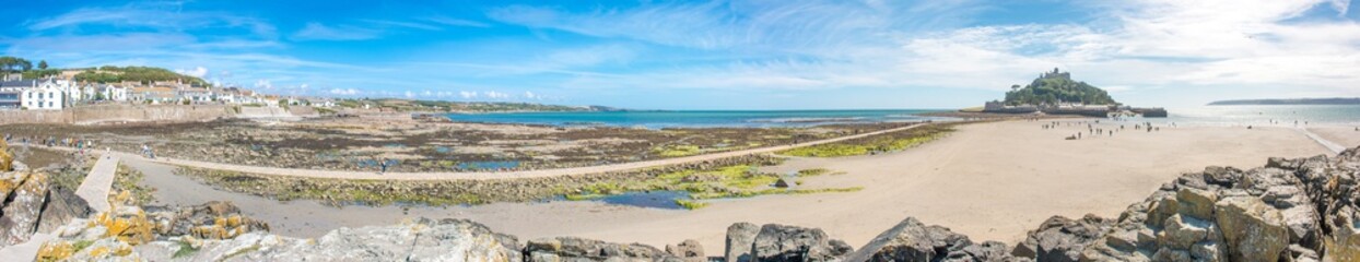 Beach at St. Michael’s Mount Marazion Cornwall South England