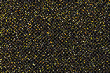 Gold glitter texture on  transparent background. Seamless pattern