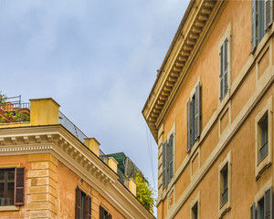Fototapeta na wymiar Old Style Apartment Buildings, Rome, Italy