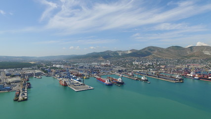 Novorossiysk quay  Cemes Bay, Black Sea, Krasnodar region, Russia 2018-08-08