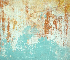 Old painted wall. Concrete.