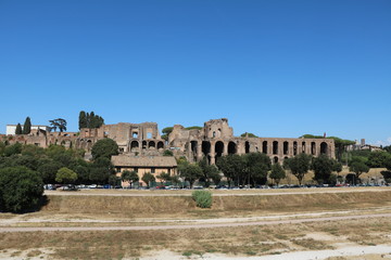 Fototapeta premium View to Palatine and Circus Maximus in Rome, Italy 