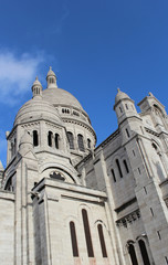 Fototapeta na wymiar Close-up of The Basilica of the Sacré-Cœur of Jesus