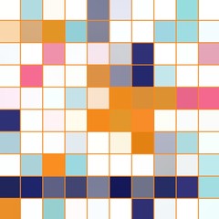Pixel 2d pattern. Multiple colors. Illustration backdrop.