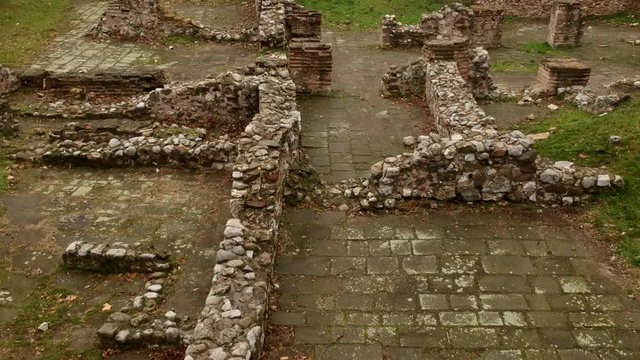 Aerial Drone View Of Medieval Fortress Naissus 