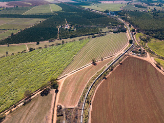 agronegócios  plantação aérea