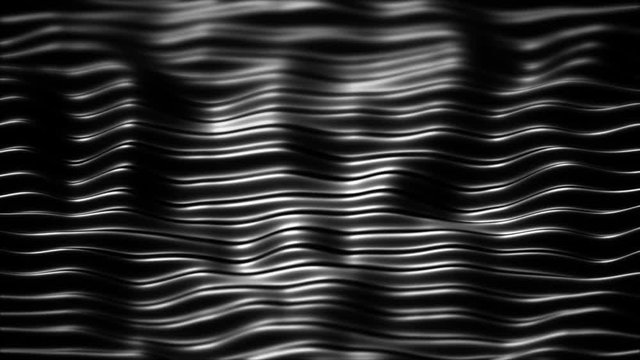 Morphing Greyscale Background with Horizontal Waves - Seamless Loop