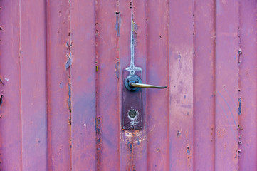 old handle on old portcullis