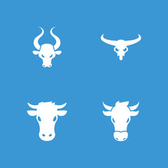 Collection of 4 cow filled icons