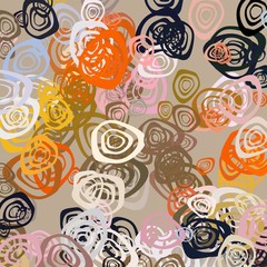 Various colorful pattern. 2d illustration.