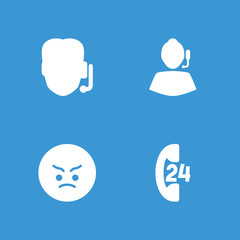Collection of 4 customer filled icons