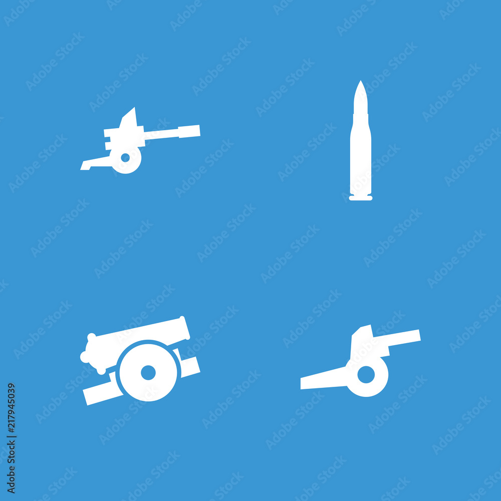 Poster Collection of 4 ammo filled icons