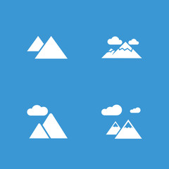 Collection of 4 hill filled icons