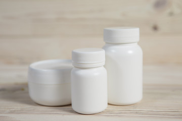 Medicine Bottle. Blank medicine bottle isolated