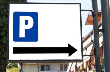Parkplatz Schild