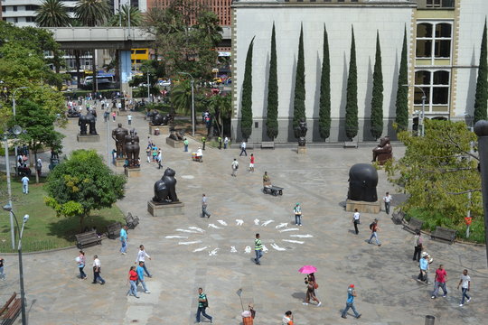 Plaza botero en Medell&iacute;n 