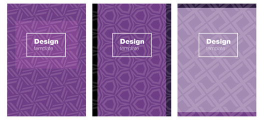 Light Purple vector brochure for ui, ux design.