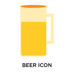Beer icon vector isolated on white background, Beer sign