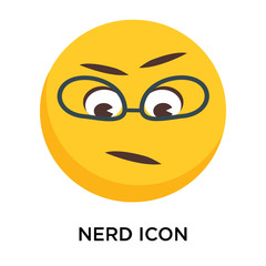 Nerd icon vector isolated on white background, Nerd sign