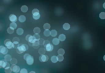 Big colorful defocused lights on dark background.