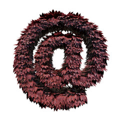 Foliage Sign/Symbol, 3D rendering