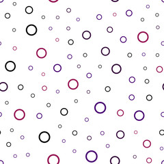Dark Pink, Yellow vector seamless backdrop with dots.