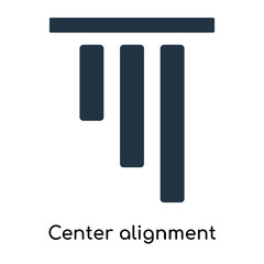 Center alignment icon vector isolated on white background, Center alignment sign