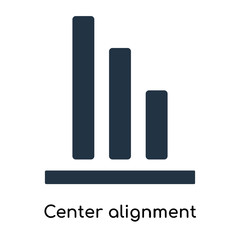 Center alignment icon vector isolated on white background, Center alignment sign