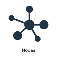 Nodes icon vector isolated on white background, Nodes sign