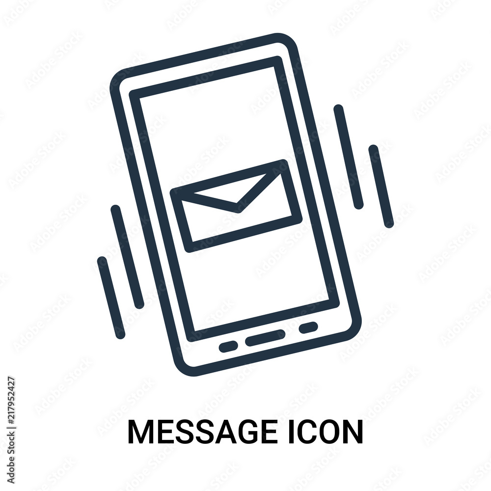 Poster message icon isolated on white background. modern and editable message icon. simple icons vector ill