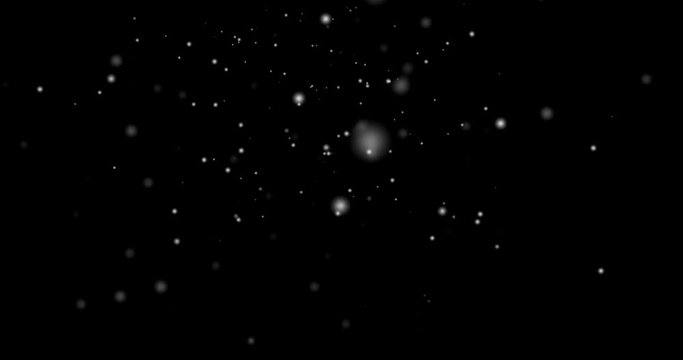 Snowfall 1 Minutes (60 Seconds) 4K 30FPS, Visual Effect, Coming in, Looping