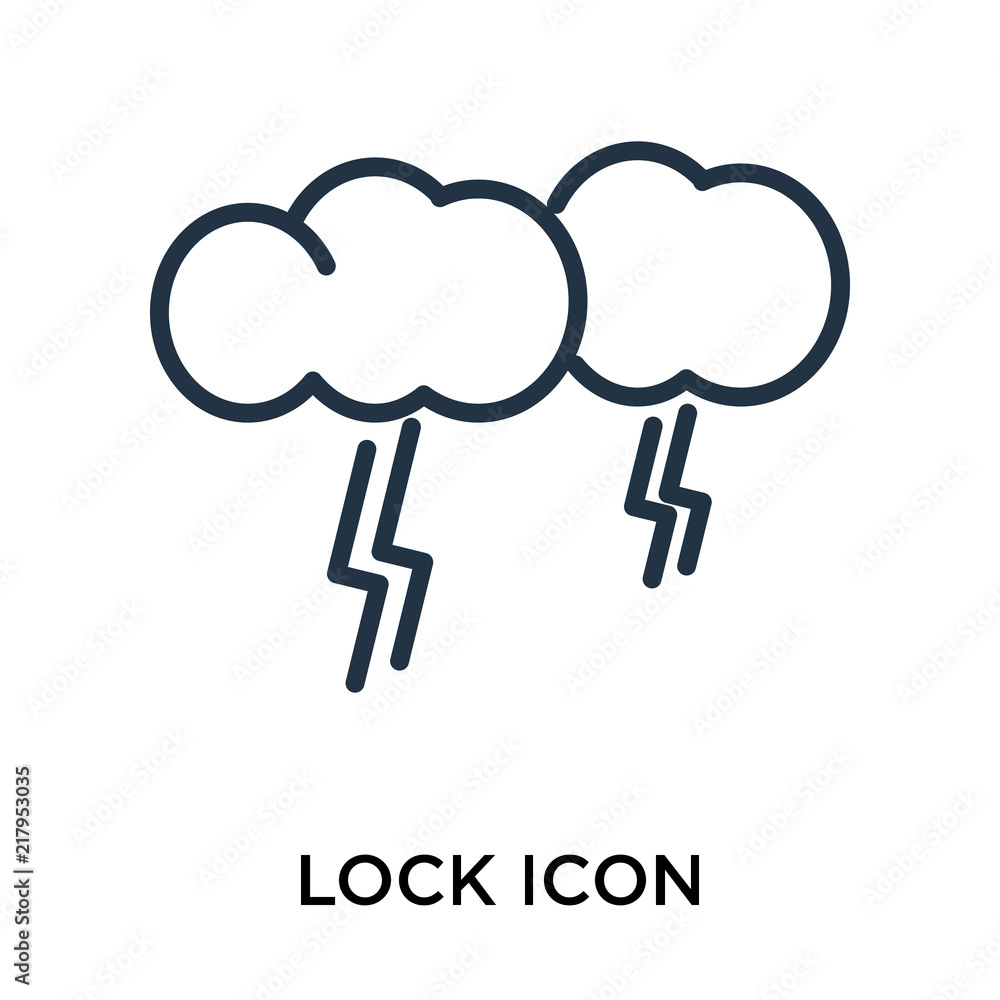 Poster lock icon vector isolated on white background, lock sign , thin symbol or stroke element design in o