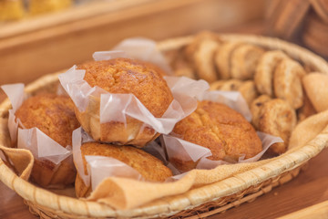 Breakfast basket muffins