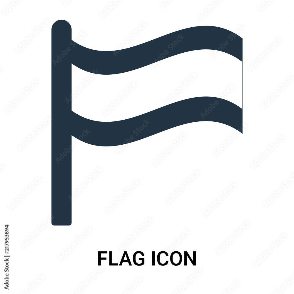 Poster flag icon isolated on white background. modern and editable flag icon. simple icons vector illustrat