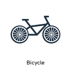 Fototapeta na wymiar Bicycle icon vector isolated on white background, Bicycle sign