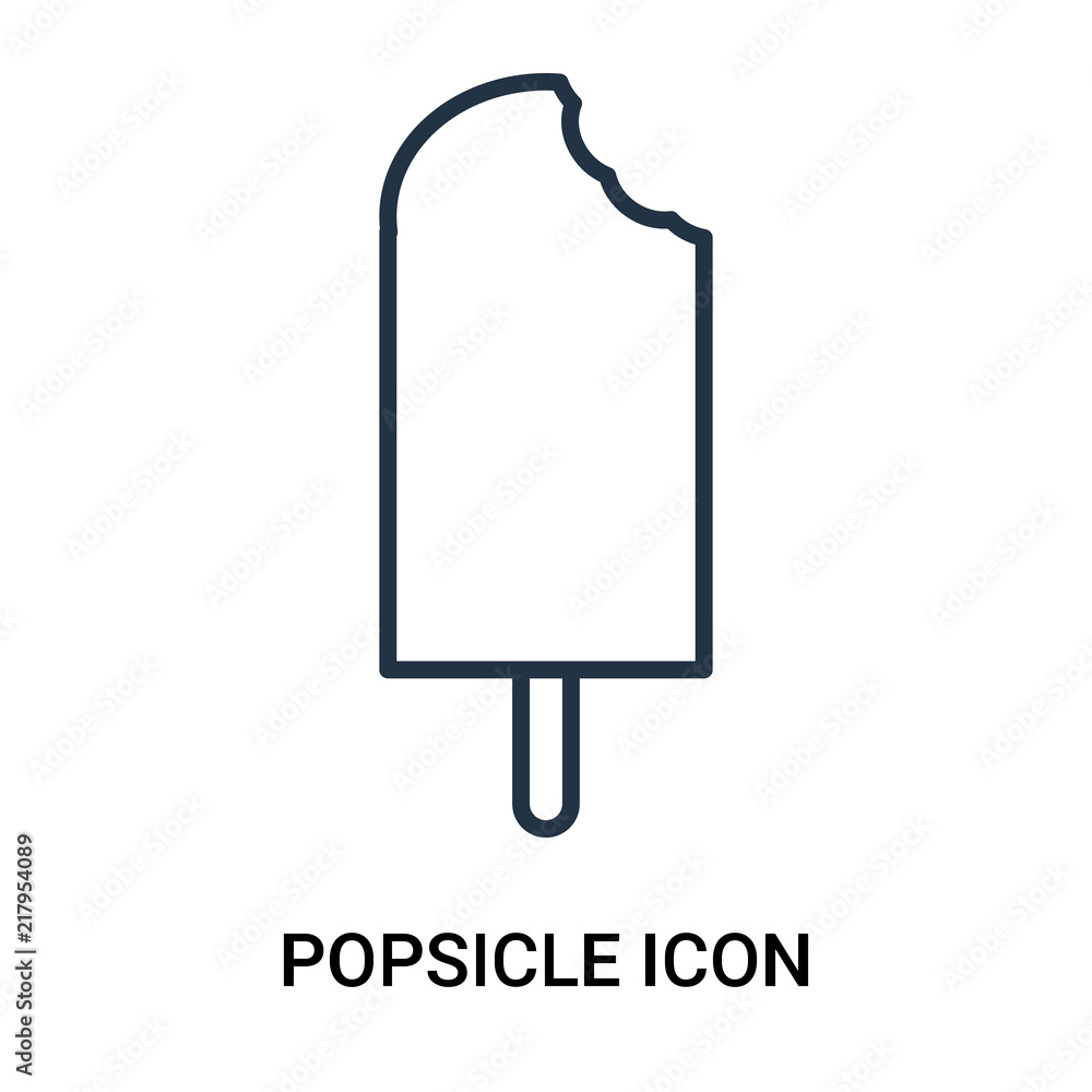 Poster popsicle icon isolated on white background. modern and editable popsicle icon. simple icons vector i