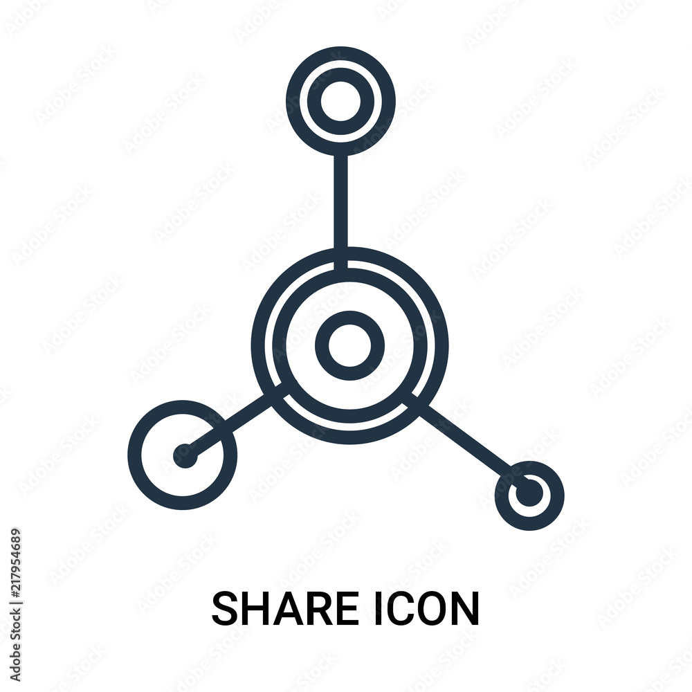 Poster share icon isolated on white background. modern and editable share icon. simple icons vector illustr