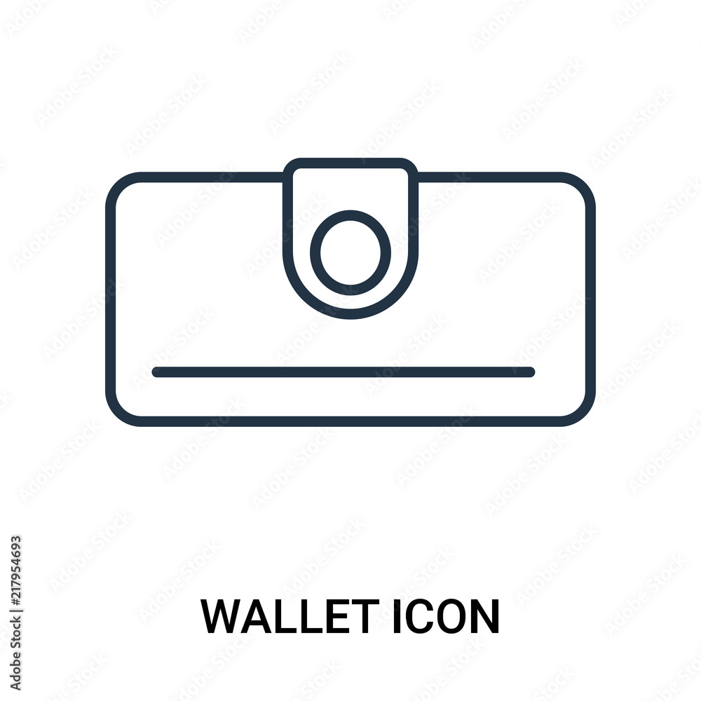 Poster wallet icon isolated on white background. modern and editable wallet icon. simple icons vector illus