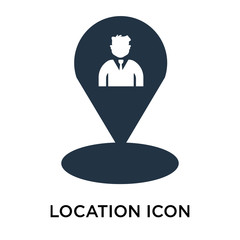 location icon isolated on white background. Simple and editable location icons. Modern icon vector illustration.