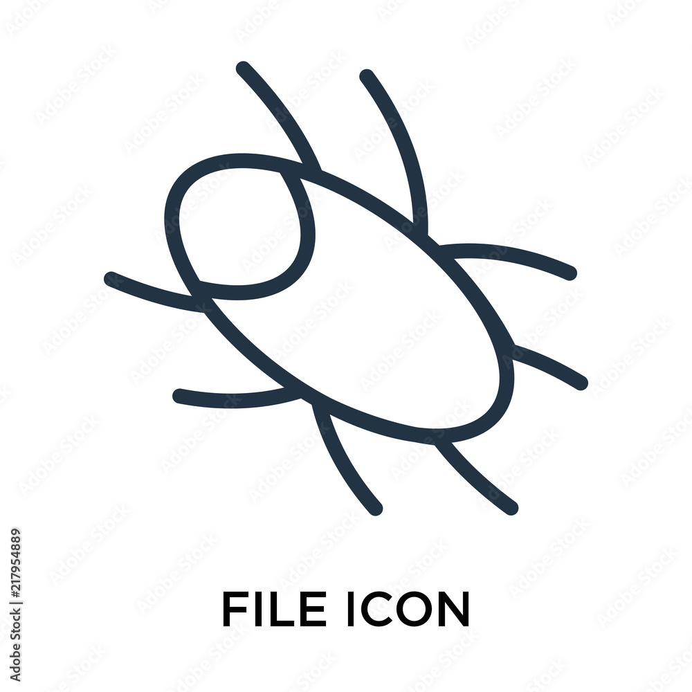 Poster file icon vector isolated on white background, file sign , thin symbol or stroke element design in o