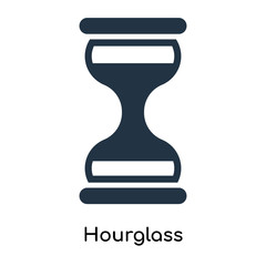 Hourglass icon vector isolated on white background, Hourglass sign