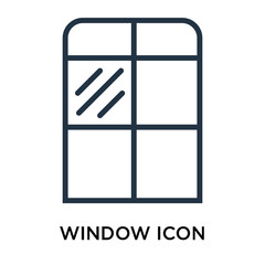 window icon isolated on white background. Simple and editable window icons. Modern icon vector illustration.