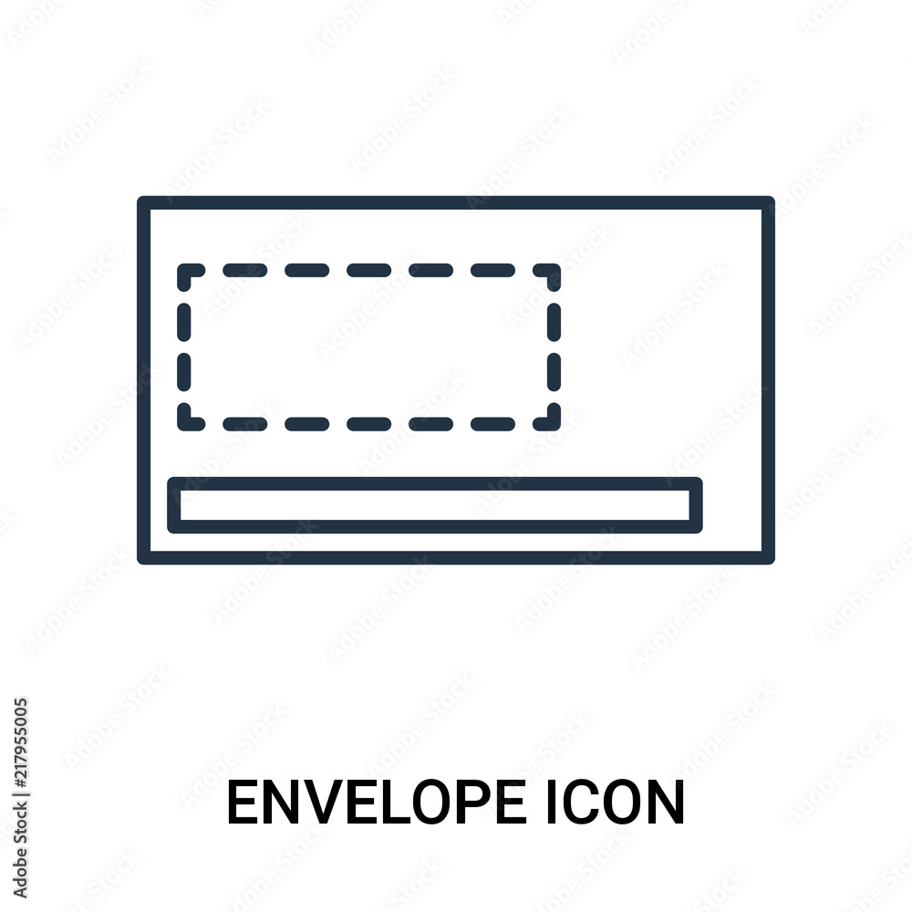 Poster envelope icon isolated on white background. modern and editable envelope icon. simple icons vector i