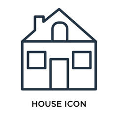 house icon isolated on white background. Simple and editable house icons. Modern icon vector illustration.