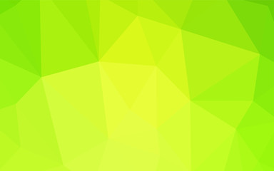 Obraz na płótnie Canvas Light Green, Yellow vector abstract polygonal background.
