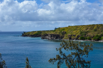 The rugged coastline of the north shore of the island of Maui, Hawaii.