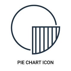 pie chart icon on white background. Modern icons vector illustration. Trendy pie chart icons